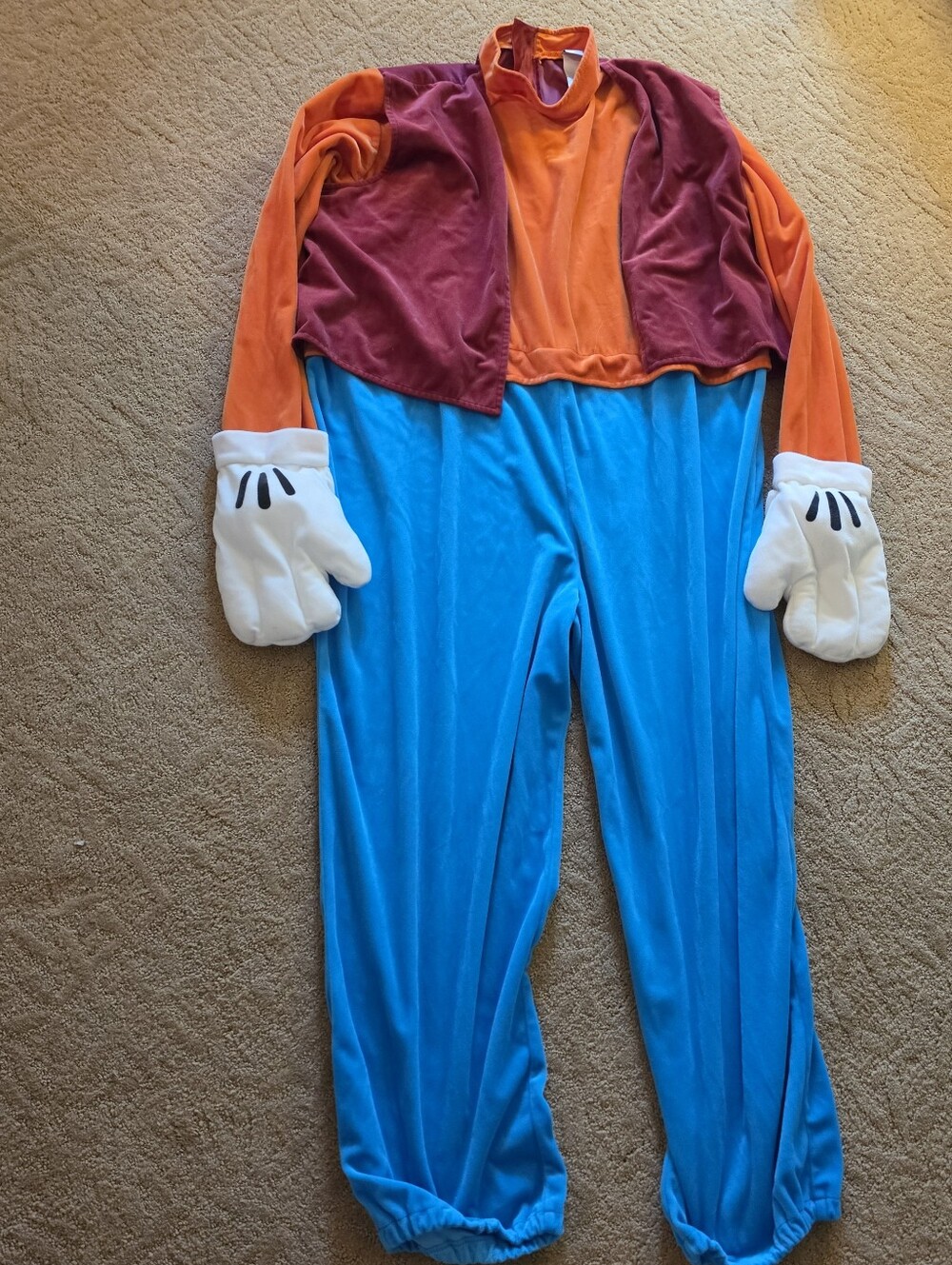 Vintage Disney Store Adult Goofy Halloween Costume XXL Rare HTF